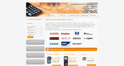 Desktop Screenshot of calculatorsdirect.co.uk