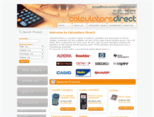 Tablet Screenshot of calculatorsdirect.co.uk